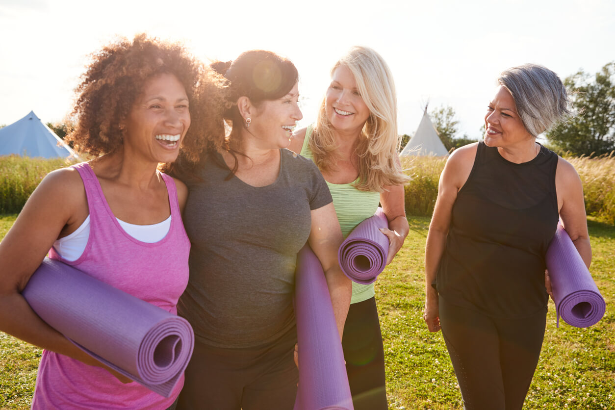 Yoga Females in Park